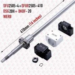Ball Screw Set | SFU2505-4-410-BKBF-20 Image