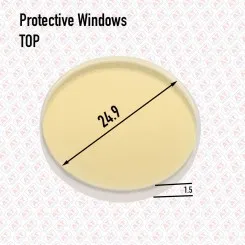 Protective Window Top 24.9x1.5 AT Image